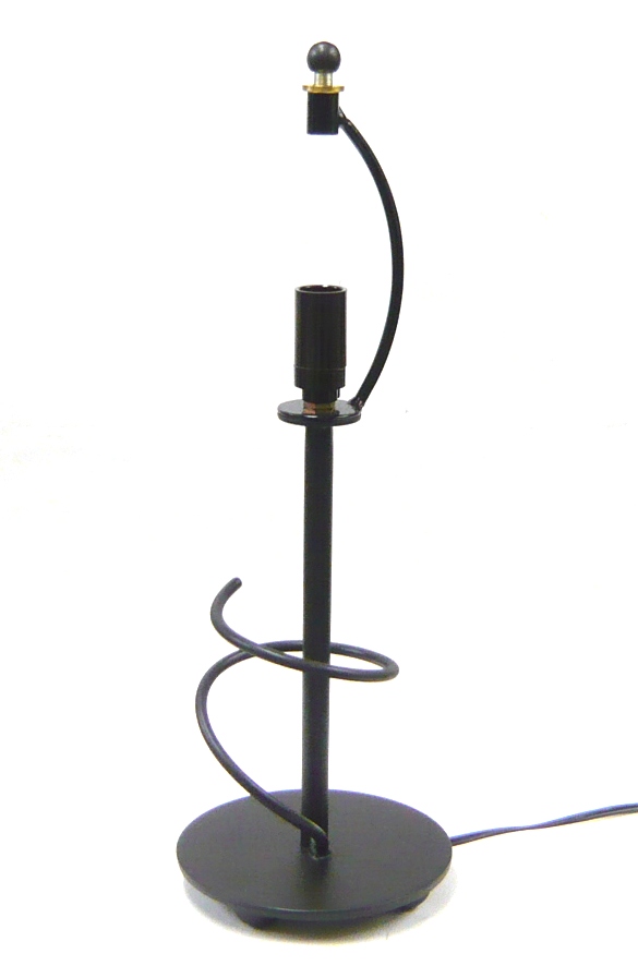740-17：鉄ベース大ララ H39cm - - ランプベース [ステンドグラス