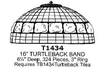 61-T1434 16”タートルバックバンド 324ps. [ステンドグラスサプライ